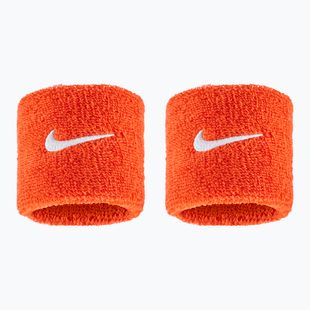 Potítka na zápěstí Nike Swoosh Classic Wristbands 2 ks. team orange/white