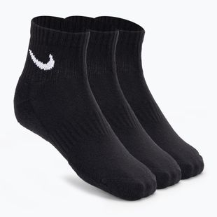 Nike Everyday Cushioned Kotníkové ponožky 3 páry černá/bílá