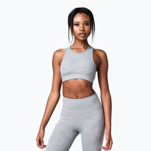 Fitness podprsenka STRONG ID Drop And Give Me Camo šedá Z1T02603