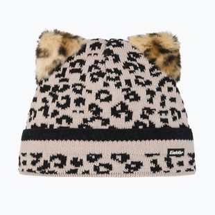 Dětská zimní čepice Eisbar Stephie beige/leopard print
