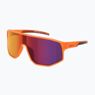 Sluneční brýle Red Bull SPECT Dash matt clear neon-orange/smoke with red-purple mirr