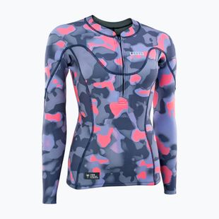 Dámské neoprénové tričko Longsleeve ION Neo Zip Top 1.5 capsule pink