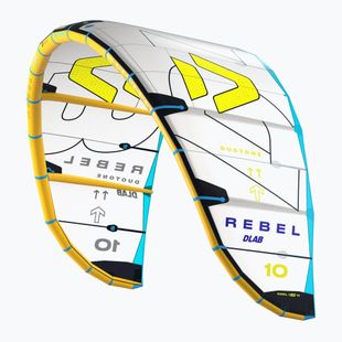 Kitesurfingový drak Drak DUOTONE Rebel D/Lab 2025 light grey/lime