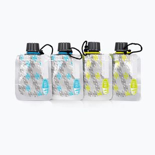 Turistická sada Gsi Outdoors Soft Sided Condiment Bottle Set 2 Fl. Oz. 4 pcs silver/black/yellow/blue