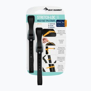 Páska s přezkou Sea To Summit Stretch Loc black
