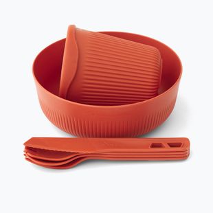 Sada turistického nádobí Sea  to Summit Passage Dinnerware spicy orange