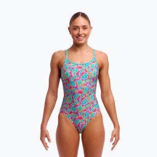 Dámské jednodílné plavky Funkita Diamond Back Planted Pink