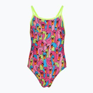Dětské jednodílné plavky Funkita Single Strap One Piece swan city