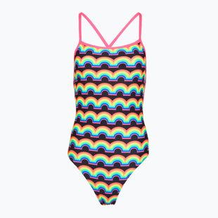 Dámské jednodílné plavky Funkita Strapped In One piece rainbowie