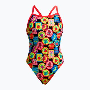 Dětské jednodílné plavky Funkita Single Strap One Piece berry good