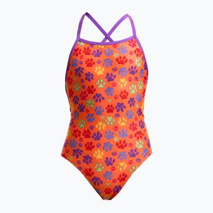 Dětské jednodílné plavky Funkita Strapped In One Piece paw paw
