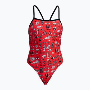 Dámské jednodílné plavky Funkita Single Strength One Piece scribbles