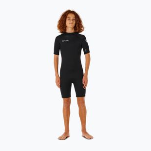 Dětské neoprenové oblečení na plavání Rip Curl Trad 2/2mm Back Zip Springsuit black