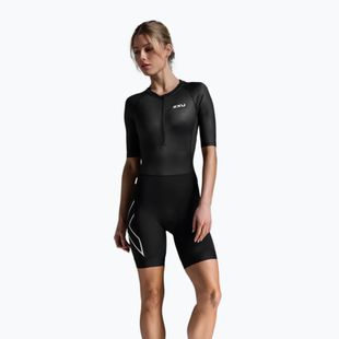 Dámský triatlonová kombinéza 2XU Core Sleeved black/white