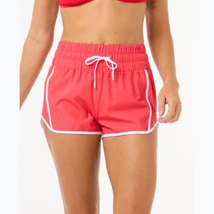 Dámské plavecké šortky Rip Curl High Waist Retro Volley 3" hibiscus red