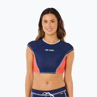 Dámské plavecké tričko Rip Curl Surf Tide Crop Rashvest dark navy