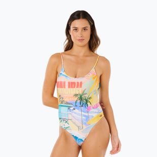 Dámské jednodílné plavky Rip Curl Hotel Malibu Cheeky multicolor