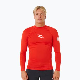 Pánské plavecké triko s dlouhým rukávem Rip Curl Waves Upf Perf lava red