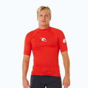 Pánské tričko na plavání Rip Curl Waves Upf Perf lava red