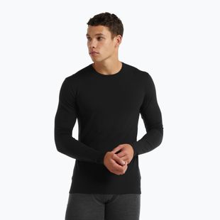 Pánská termoakční mikina icebreaker Merino 150 Anatomica Crewe black