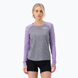 Dámská termoakční mikina Mons Royale Icon Raglan grey heather/ lupin