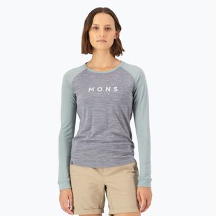 Dámské termotričko longsleeve Mons Royale Icon Raglan grey heather