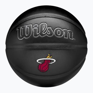 Basketbalový míč Wilson NBA Team Premiere Miami Heat black velikost  7