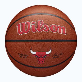 Basketbalový míč Wilson NBA Team Alliance Chicago Bulls brown velikost  7