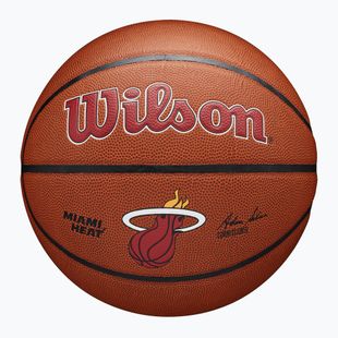 Basketbalový míč Wilson NBA Team Alliance Miami Heat brown velikost  7