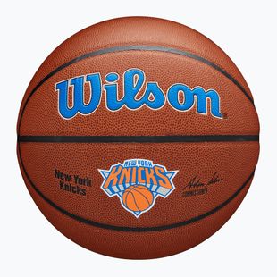 Basketbalový míč Wilson NBA Team Alliance New York Knicks brown velikost 7