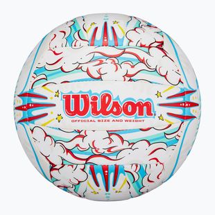 Volejbalový míč Wilson Graffiti Peace white/blue velikost  5