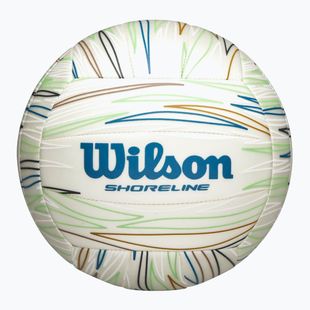 Míč na plážový volejbal Wilson Shoreline Gen white/blue velikost 5
