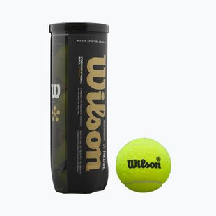 Padelové míče Wilson Premier Padel Speed 3B 3 ks yellow
