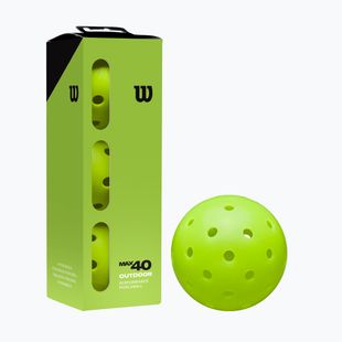 Míče na pickleball Wilson Max 40 Outdoor Pickleball 3B 3 ks. green
