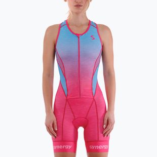 Dámská triatlonová kombinéza Synergy Pro Sleeveless Racerback Trisuit punch