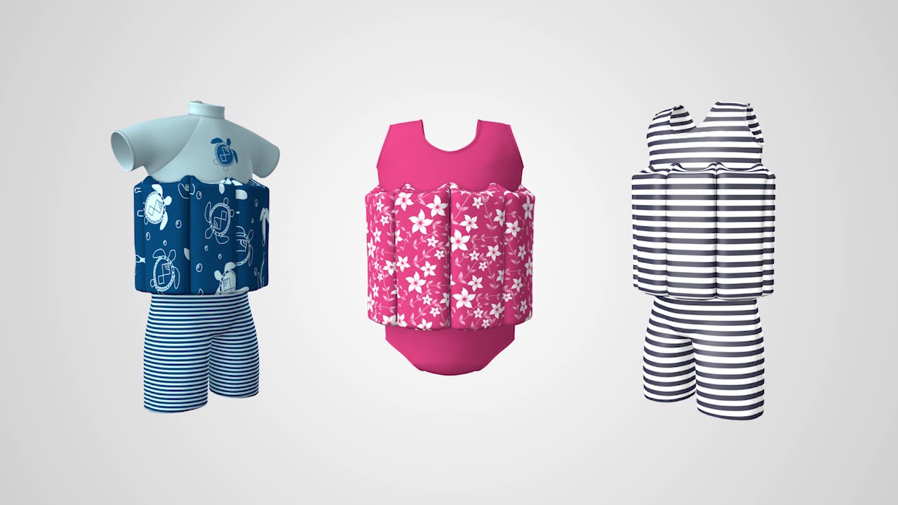 Dětské plavky Splash About Short John Insects modré SJFSZBL1