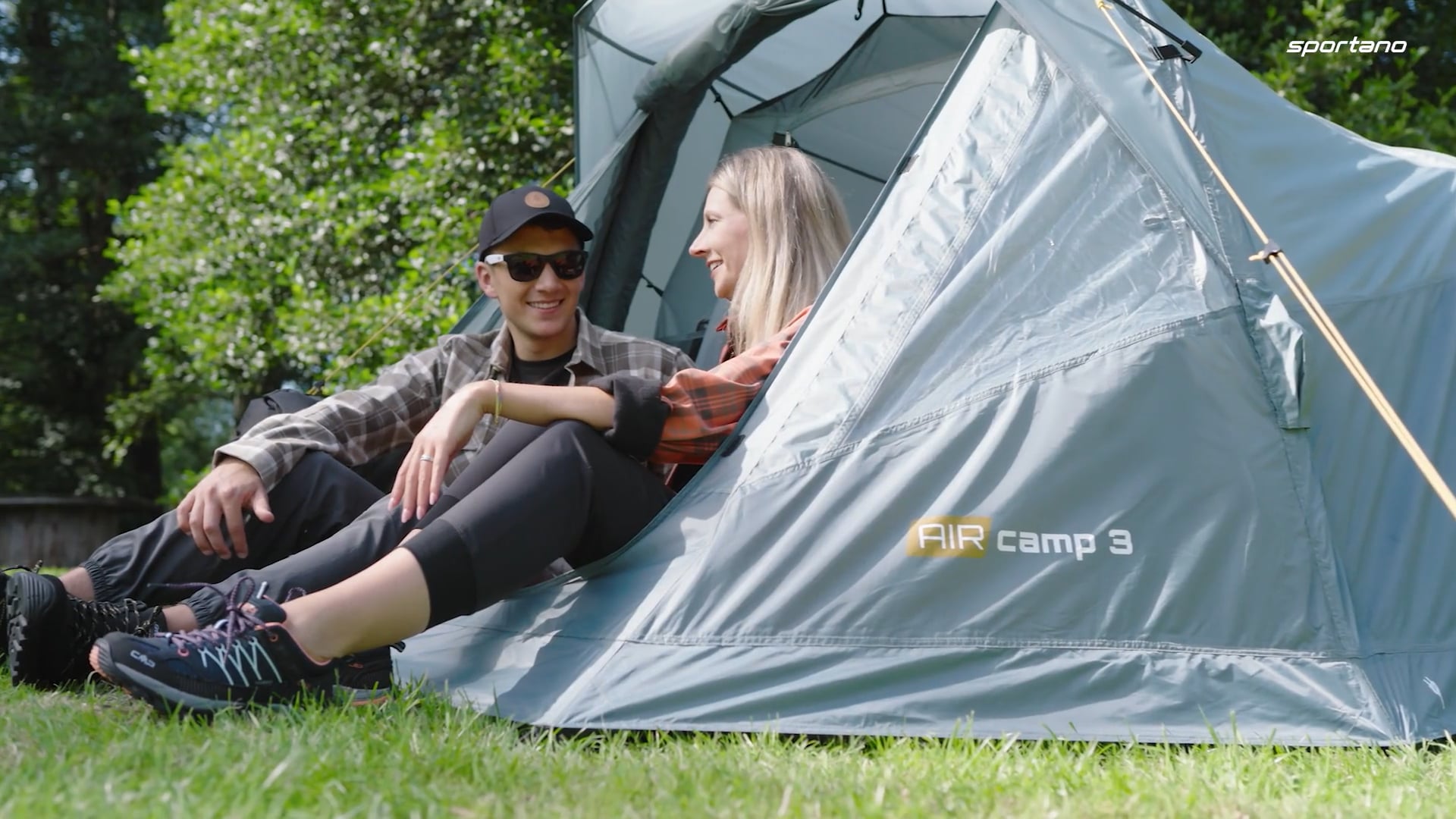 Kempingový stan  pro 3 osoby KADVA AIRcamp 3 zelený