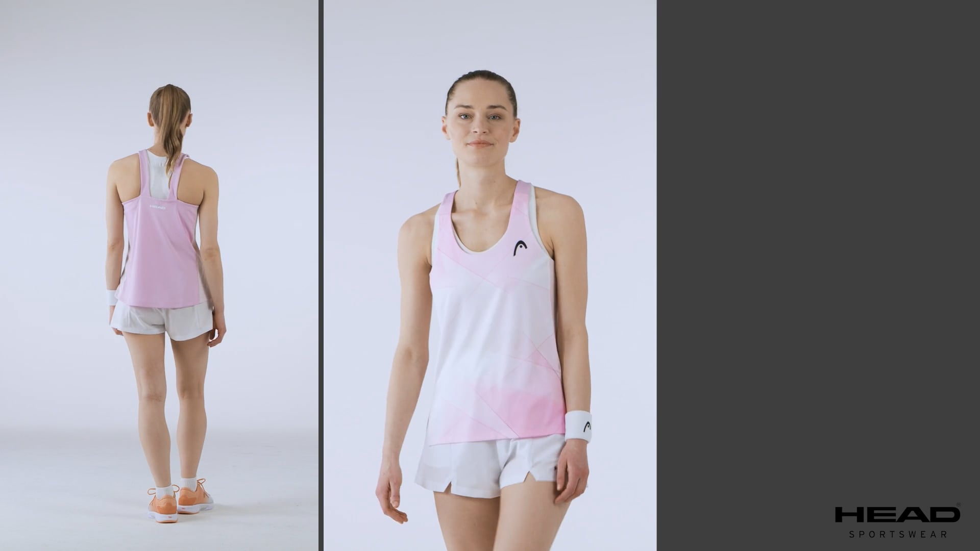 Dámské tenisové tílko HEAD Spirit Tank Top print vision w/alight lilac