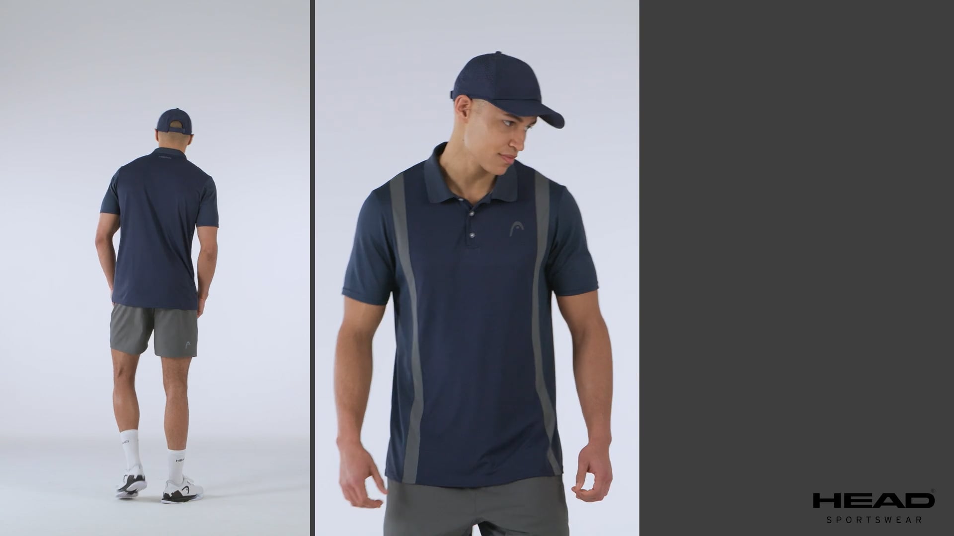 Pánské tenisové polo tričko HEAD Club 25 Tech Polo navy