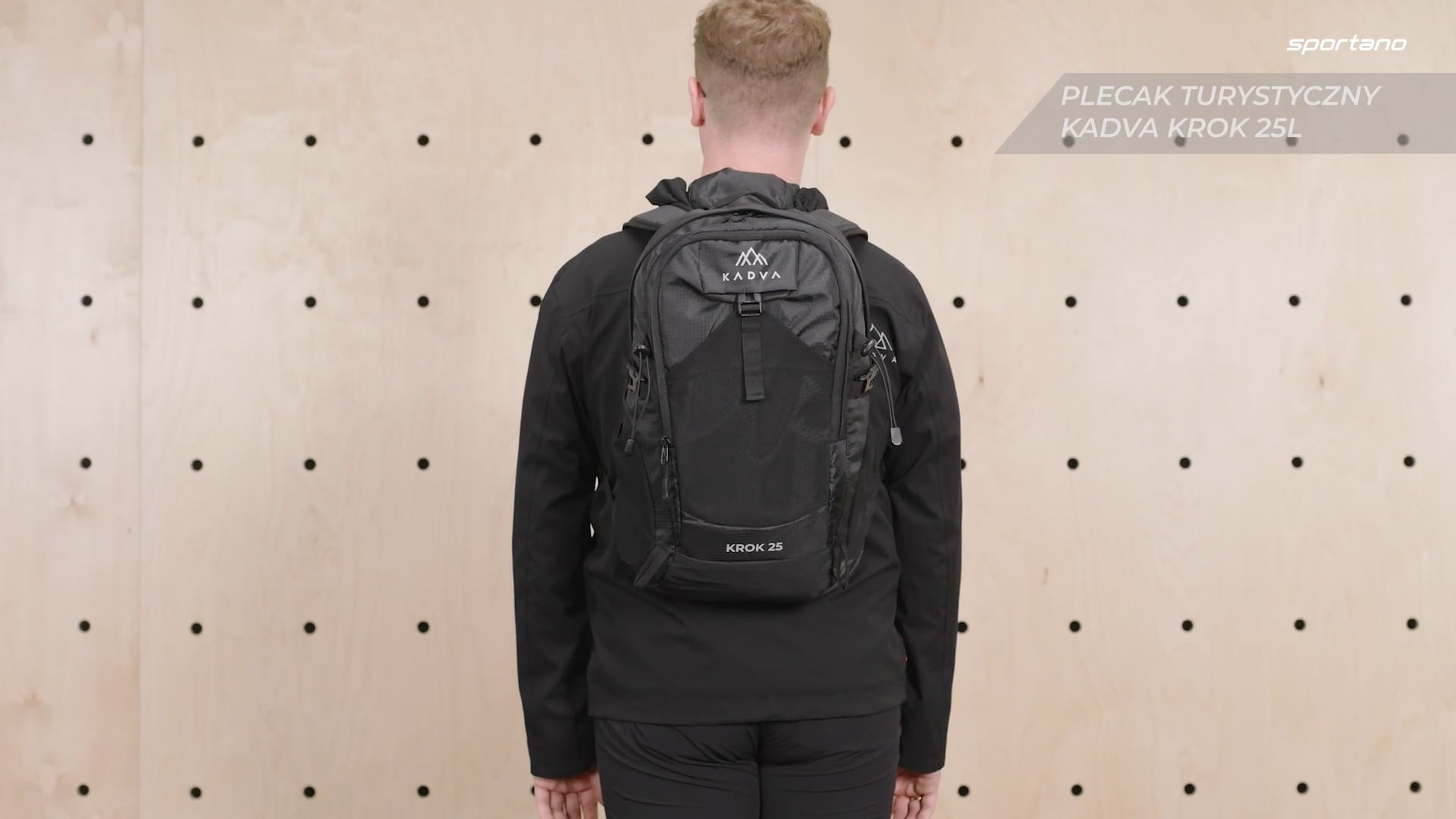 Městský batoh KADVA Krok 25 l black