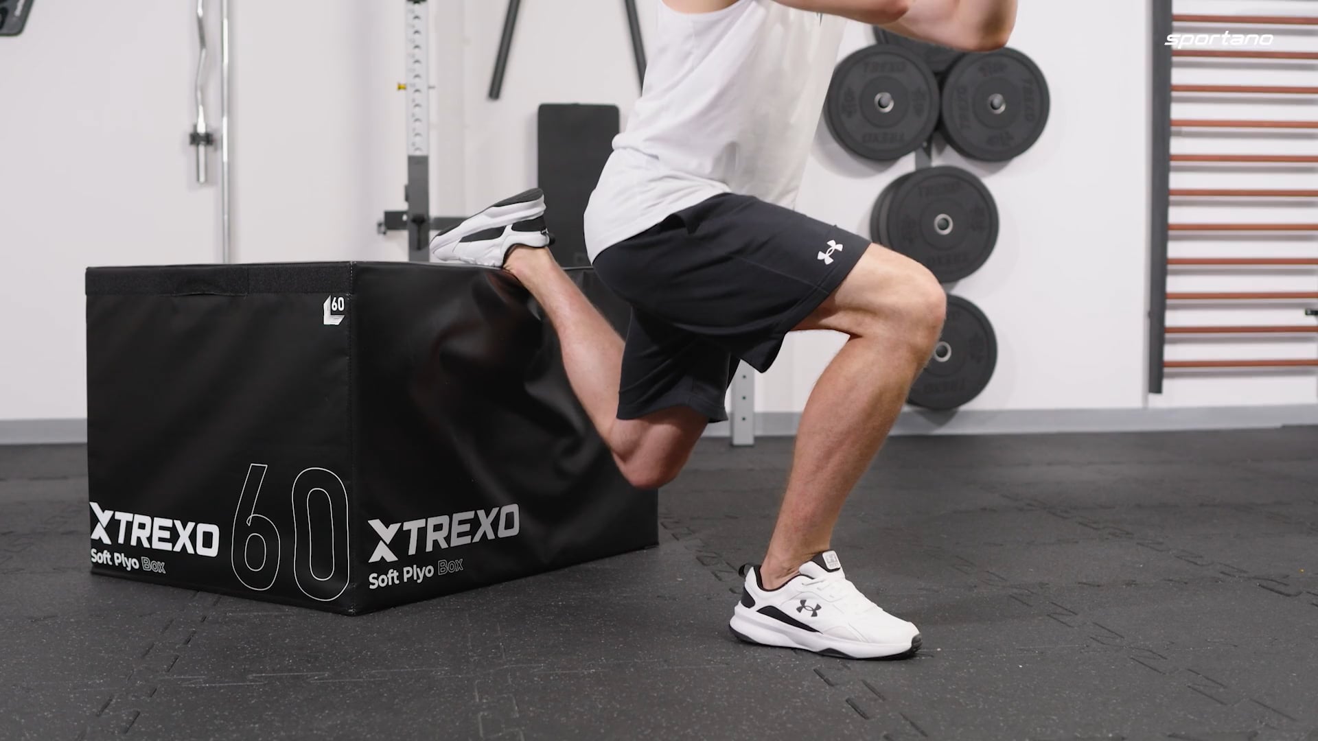 Skládací plyometrická bedna XTREXO 60 cm black