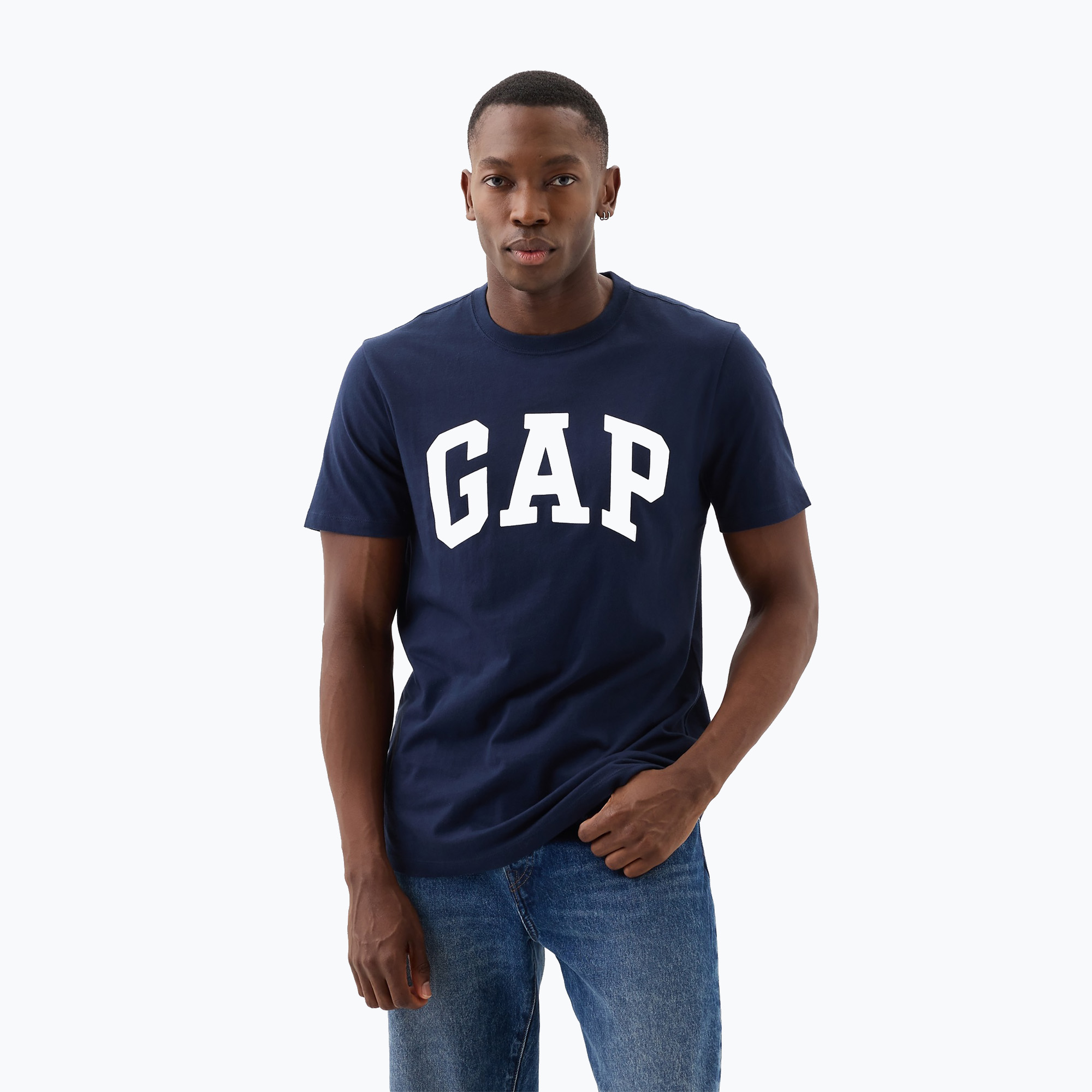 Pánské tričko GAP Soft Basic Logo blue navy (Soft Basic Logo 856659)