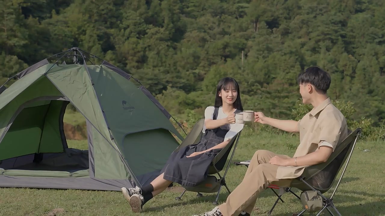 3místný kempingový stan Naturehike Pop-Up 3 Automatic forest green