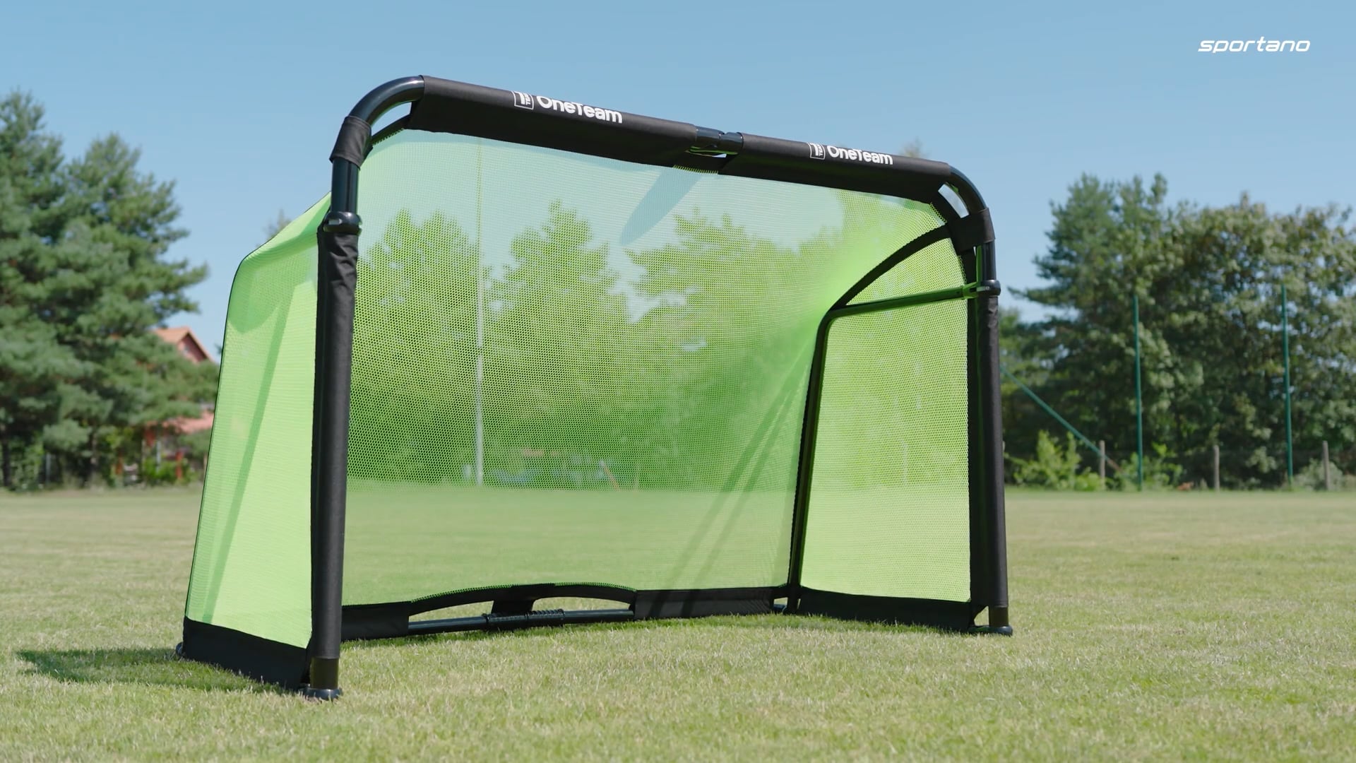 Fotbalová branka OneTeam SWIFTGOAL 180 x 120 cm foldable black/green