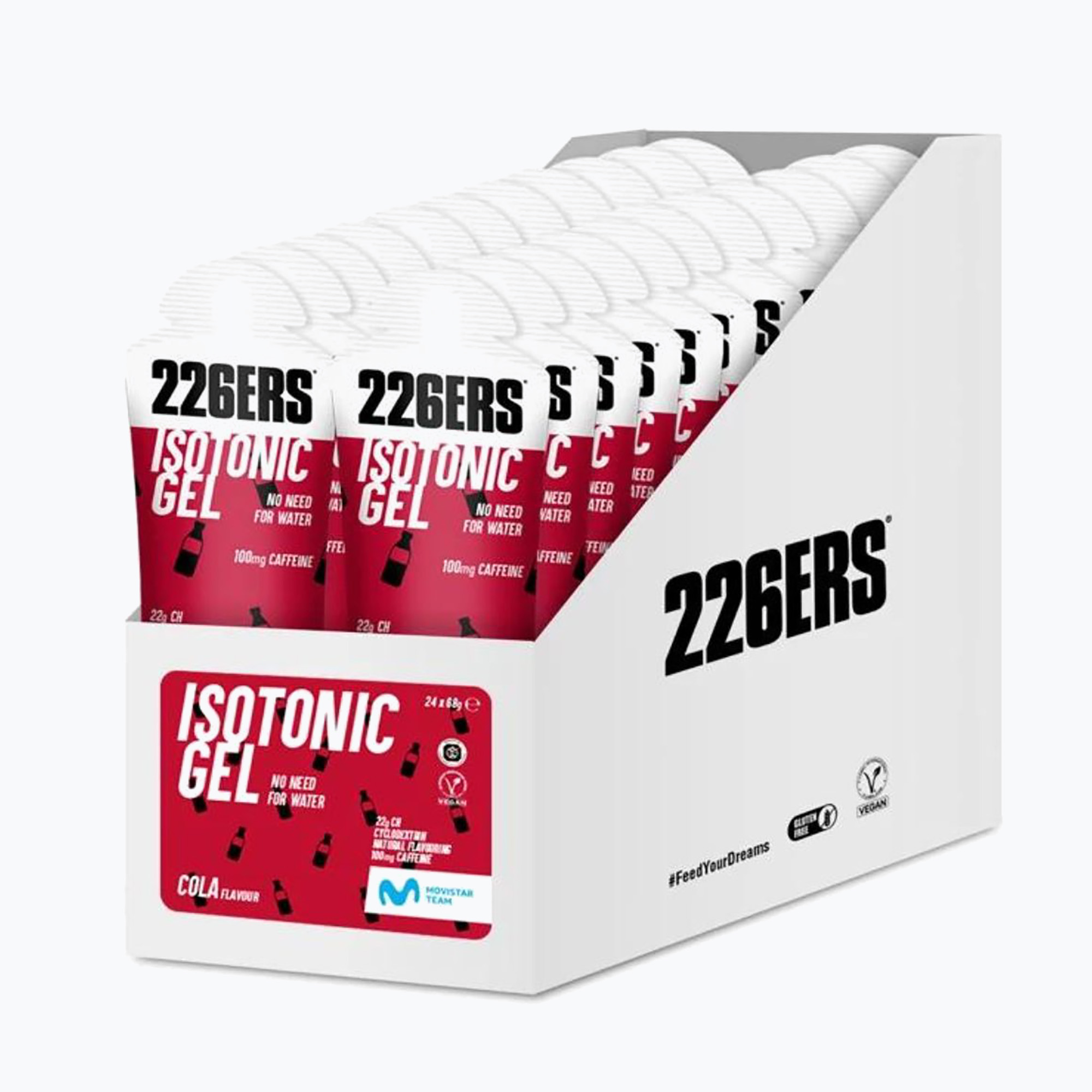 226ERS Izotonický energetický gel s kofeinem sada 24 ks. x 68 g koly (Isotonic Caffeine 54921)