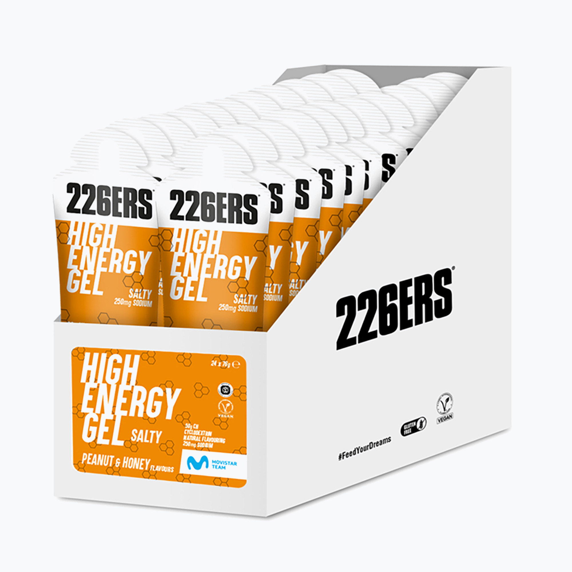 226ERS High Energy Sada slaných energetických gelů 24 ks. x 76 g arašídy/med (High Energy Salty 56051)