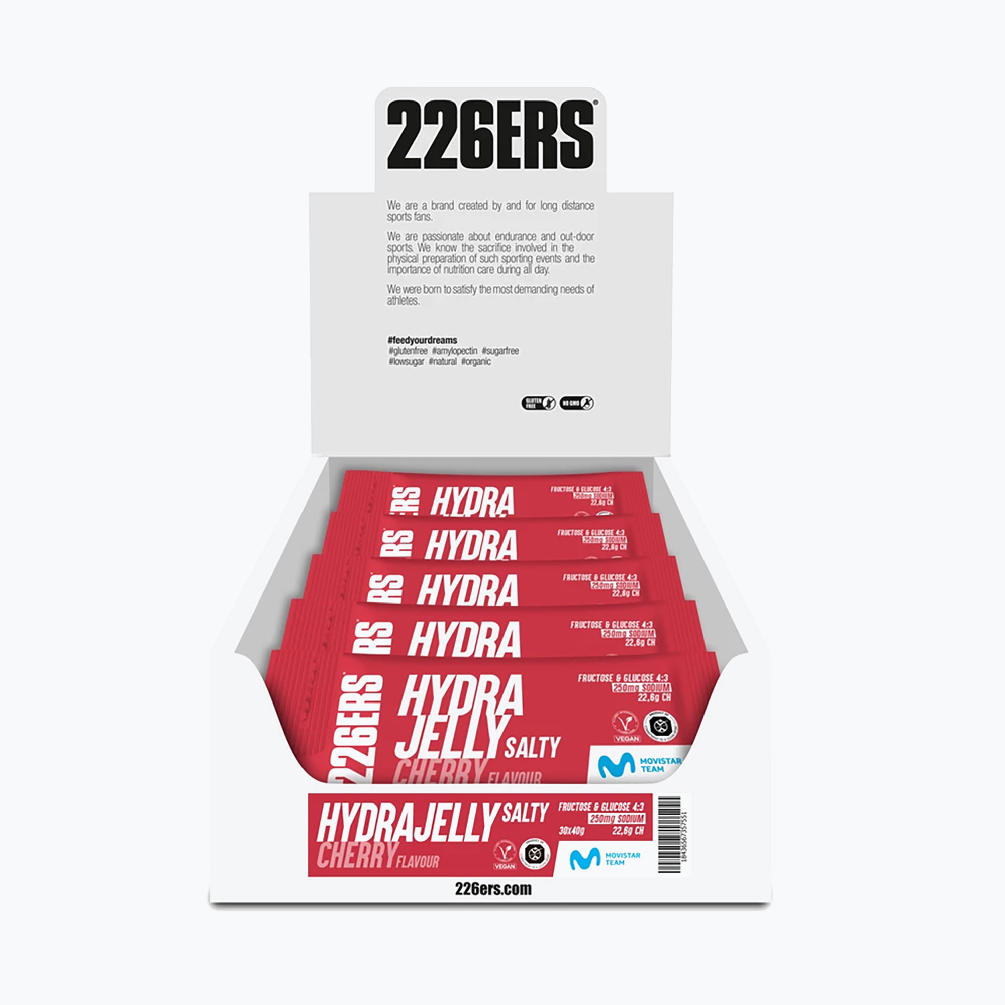 Energetický gel 226ERS Hydra Jelly 30 ks. x 40 g slaná třešeň