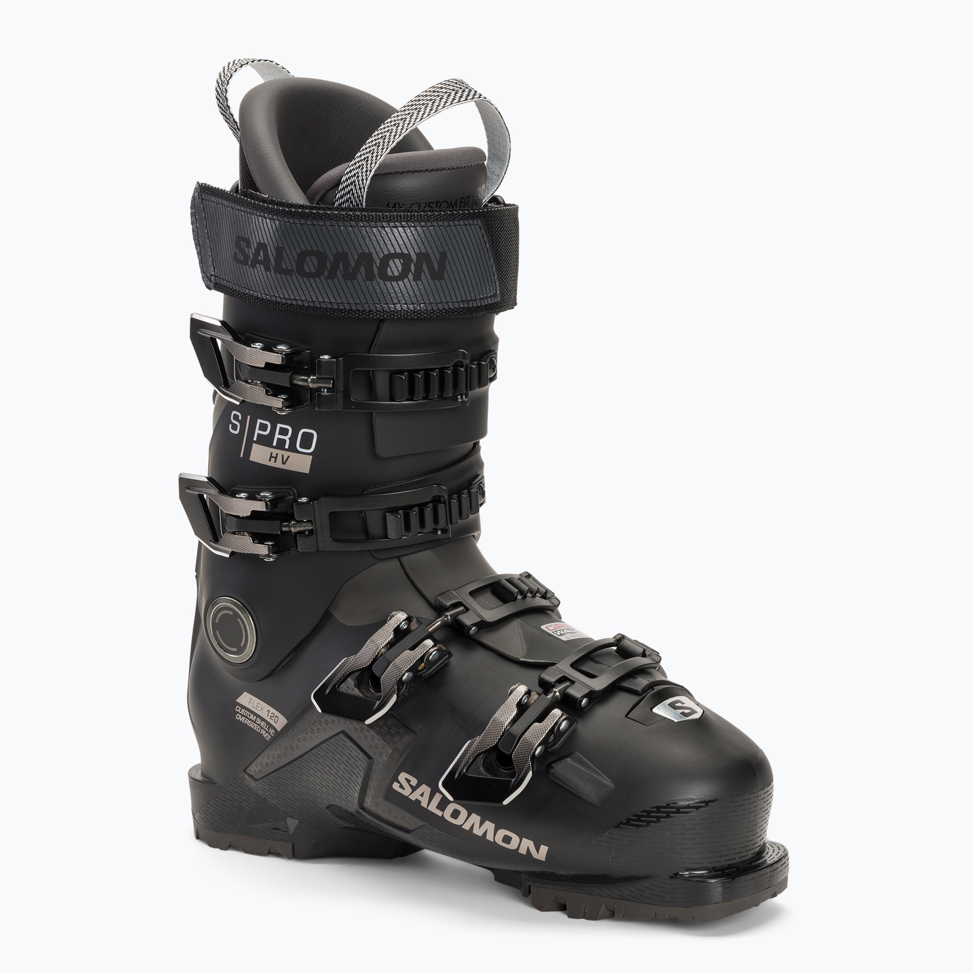 Pánské lyžařské boty Salomon S Pro HV 120 black/titanium 1 met./beluga (S/Pro HV 120 L47343900)