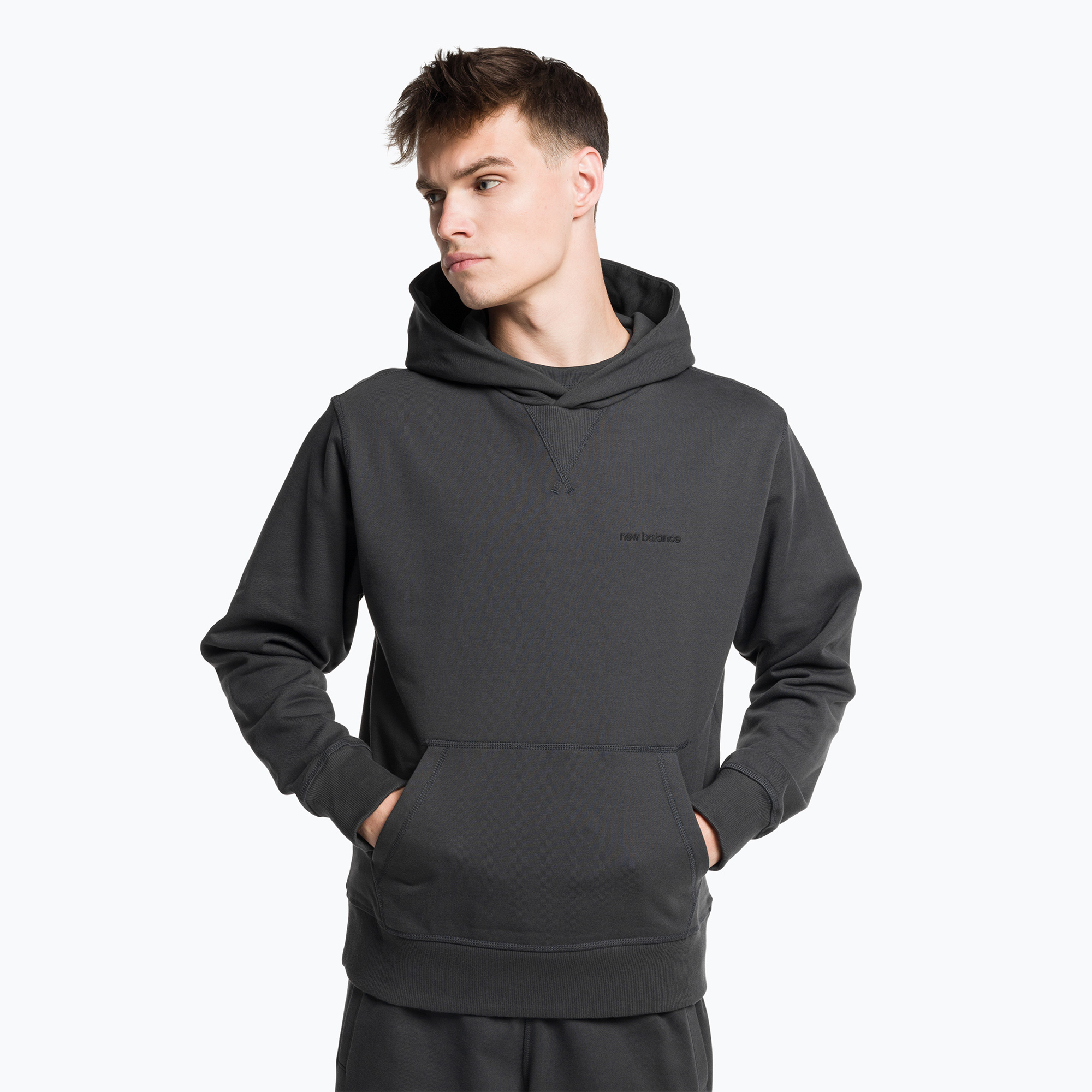 Pánská sportovní mikina New Balance NB Athletics Nature State Hoodie černá NBMT23565PHM (Athletics Nature State Hoodie MT23565PHM)