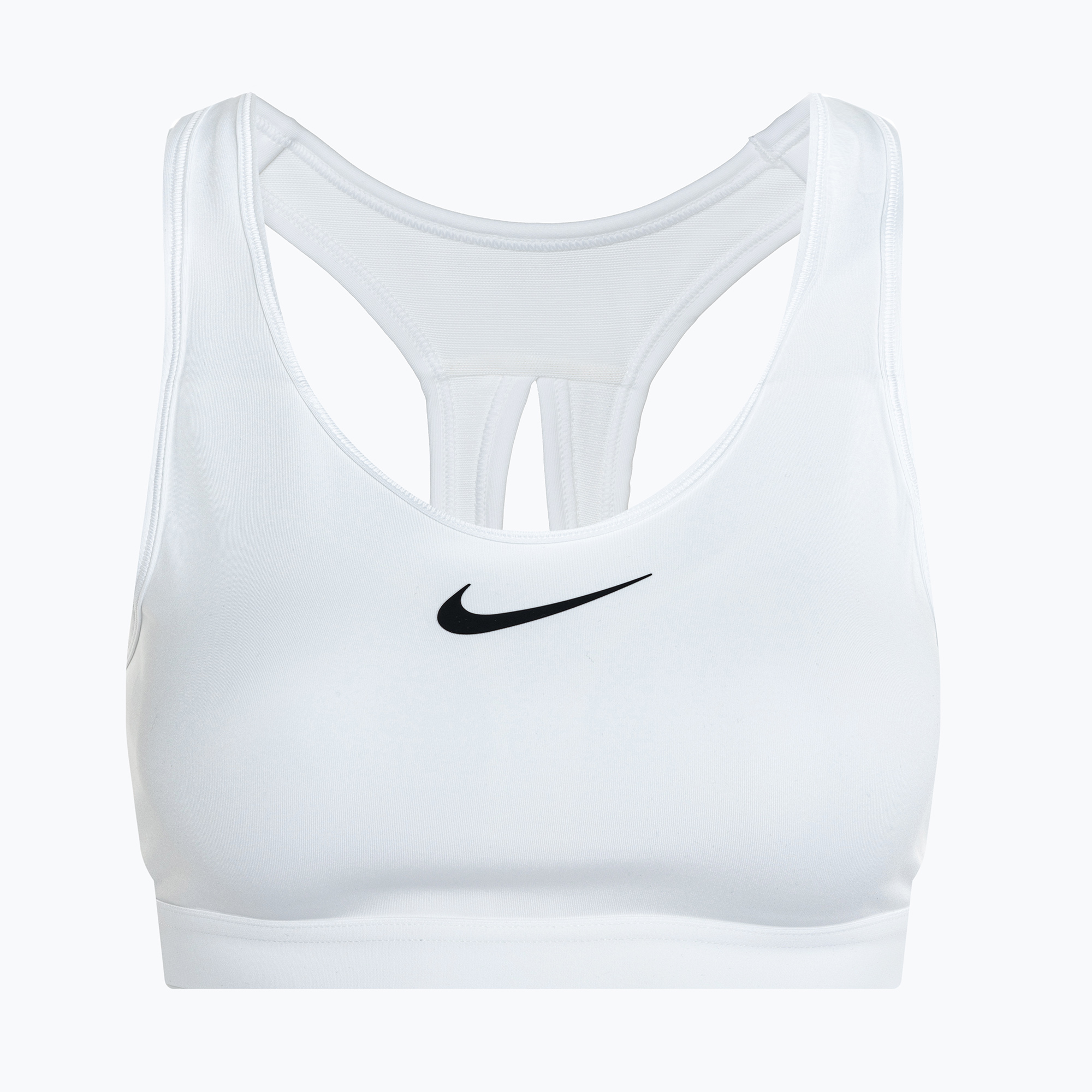 Fitness podprsenka Nike Swoosh High Support white/white/back (Swoosh High Support DX6815-100)